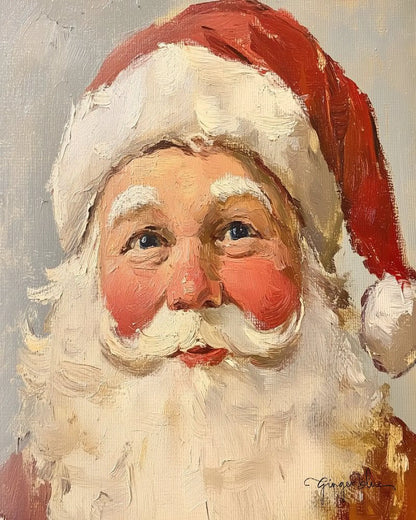Babbo Natale che Sorride Serenamente