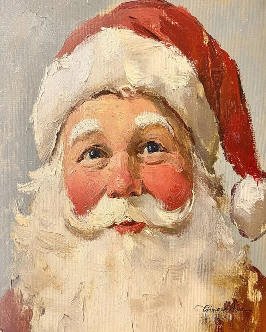 Santa Serenely Smiling