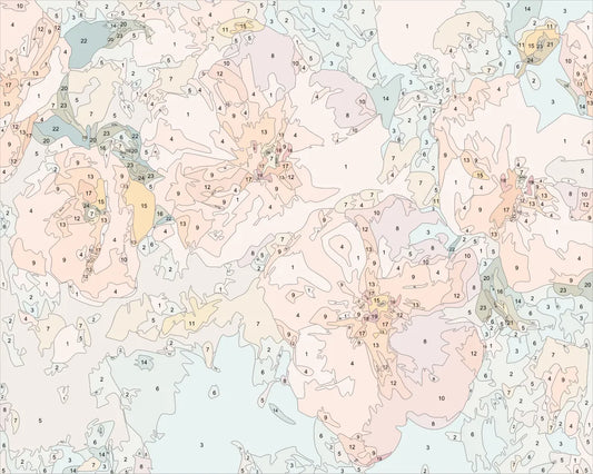 Abstract Oil Painting Flowers