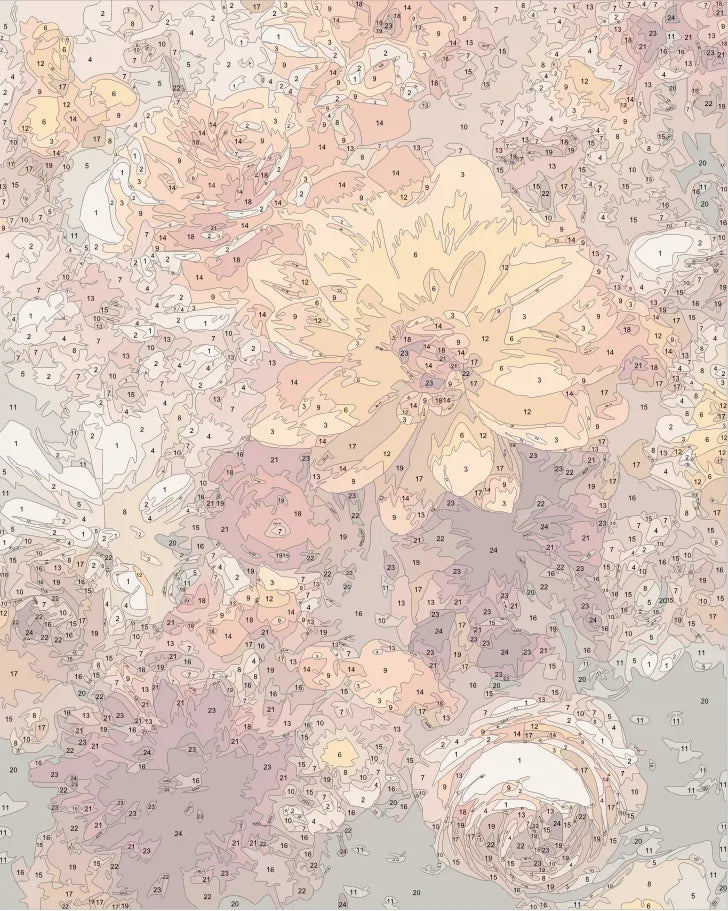 Blooming Roses and Lilies