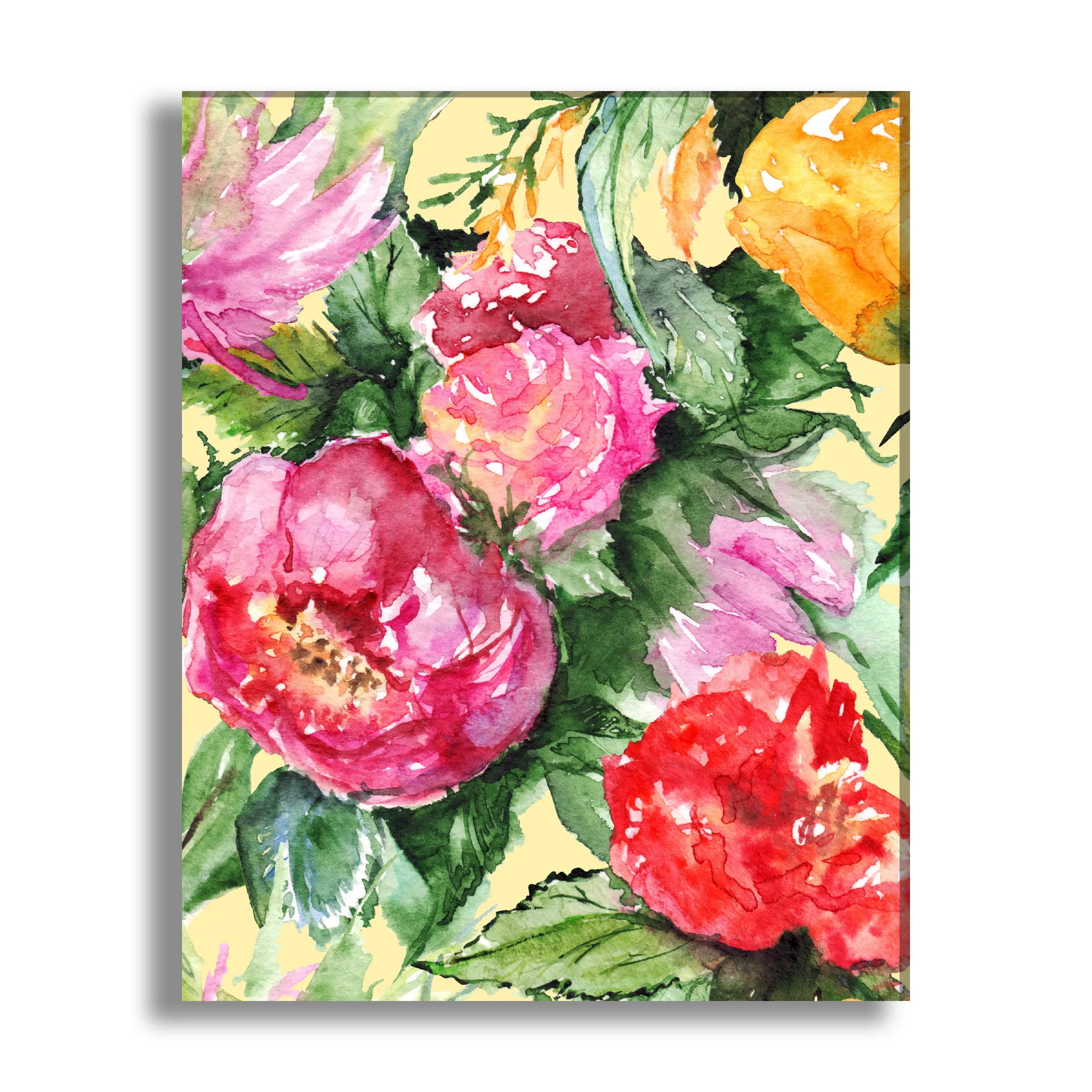 Watercolor Peony Rose
