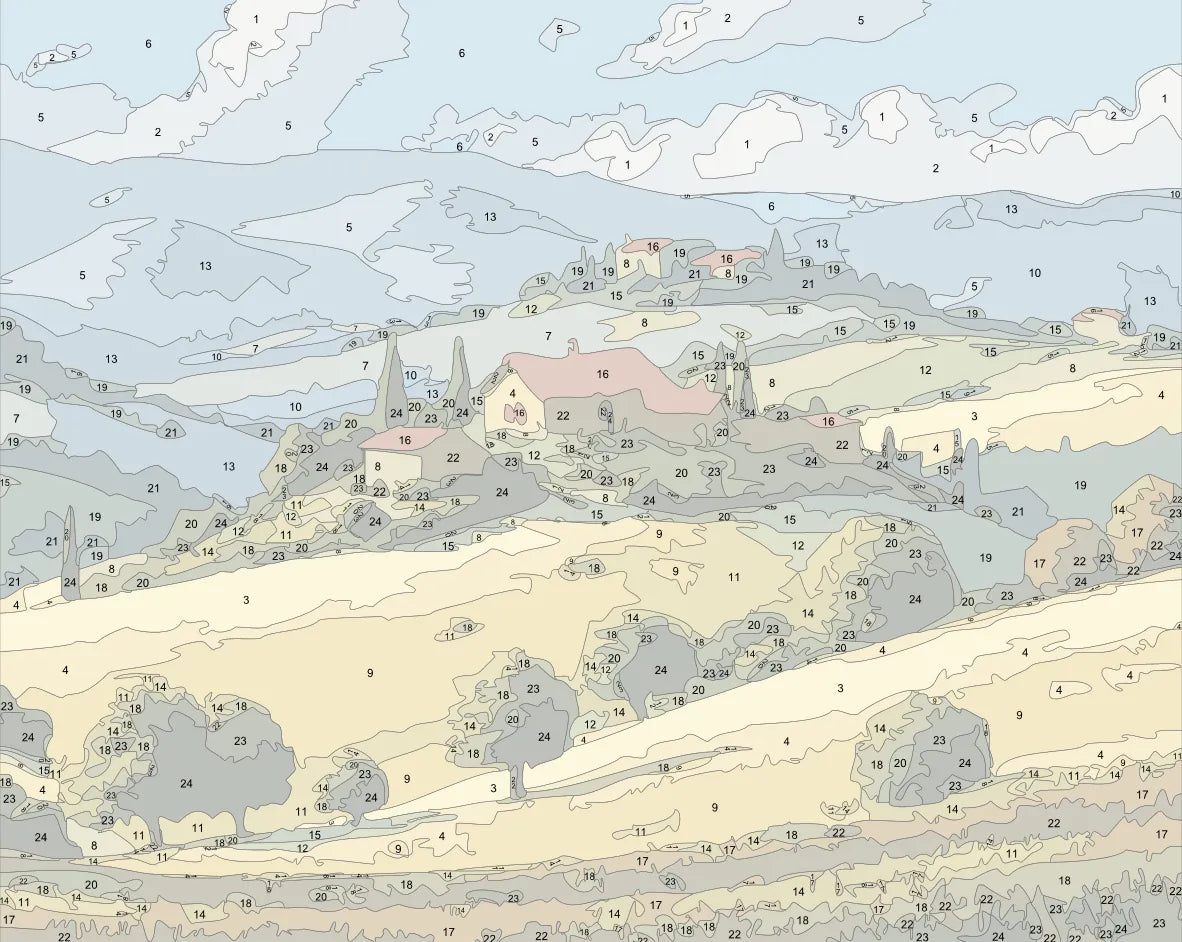 Rolling Hills Cypress Trees