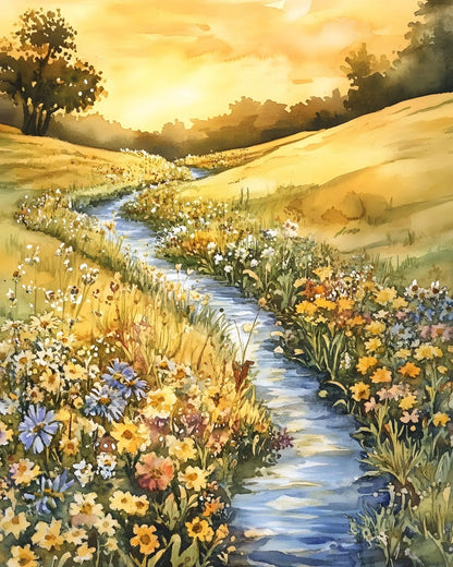 Sunrise Flower Path