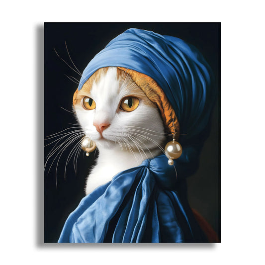 Cat with a Pearl Earring