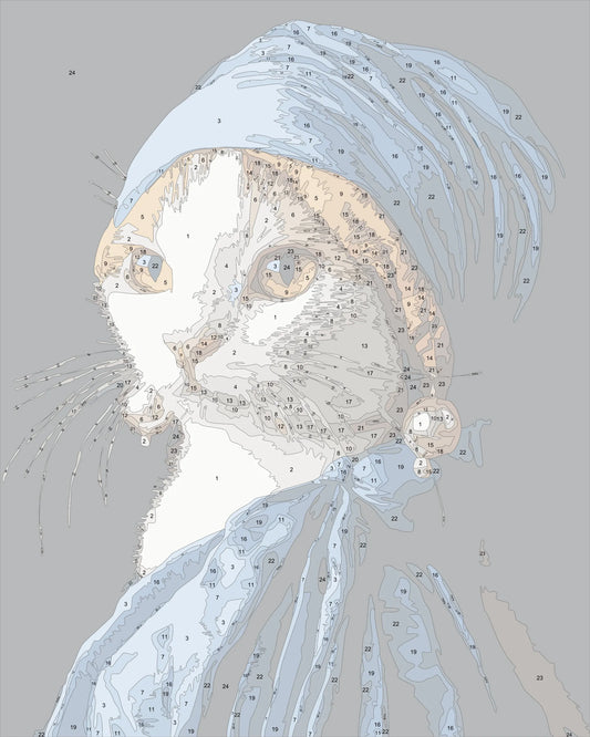 Cat with a Pearl Earring