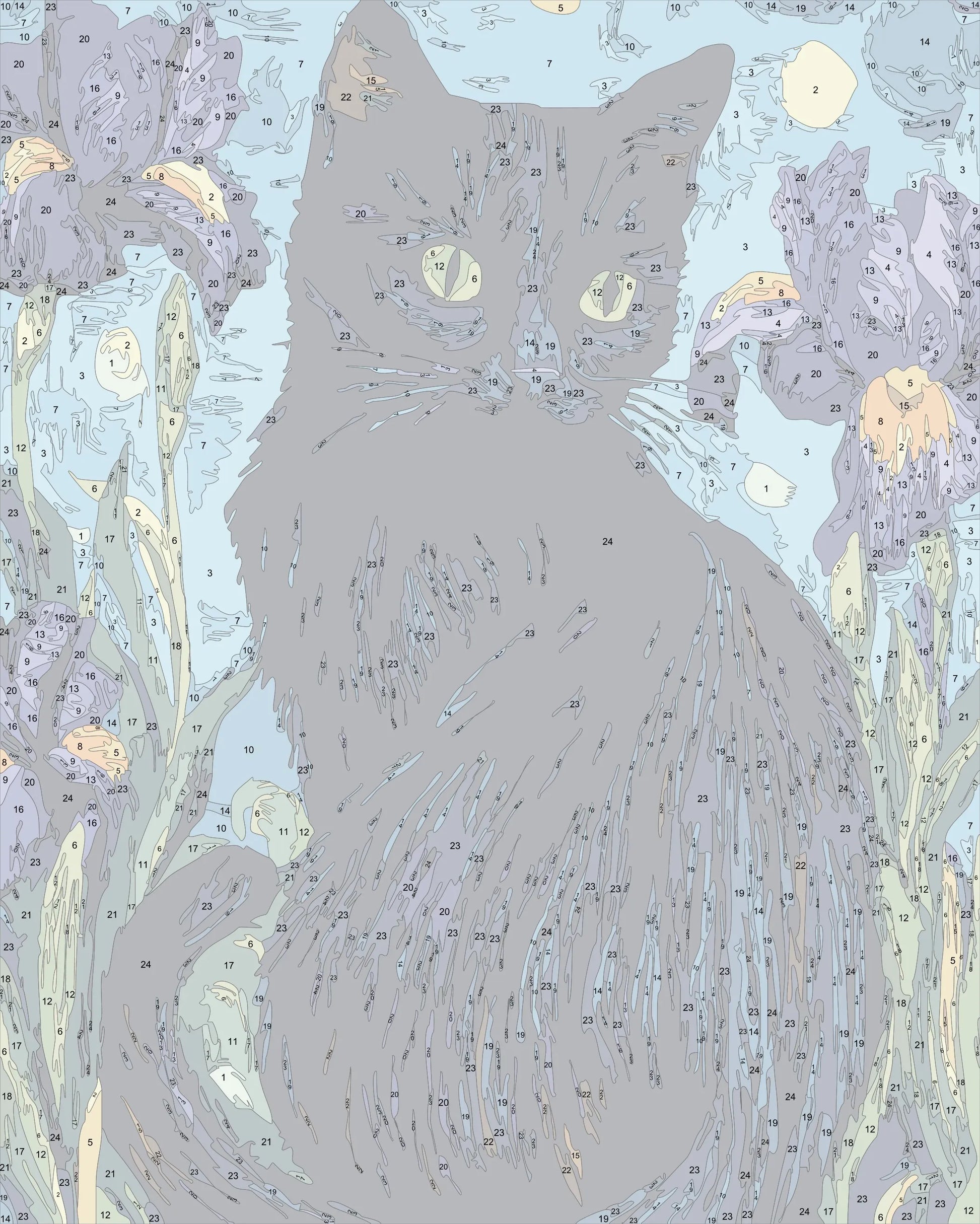 Irises Cat