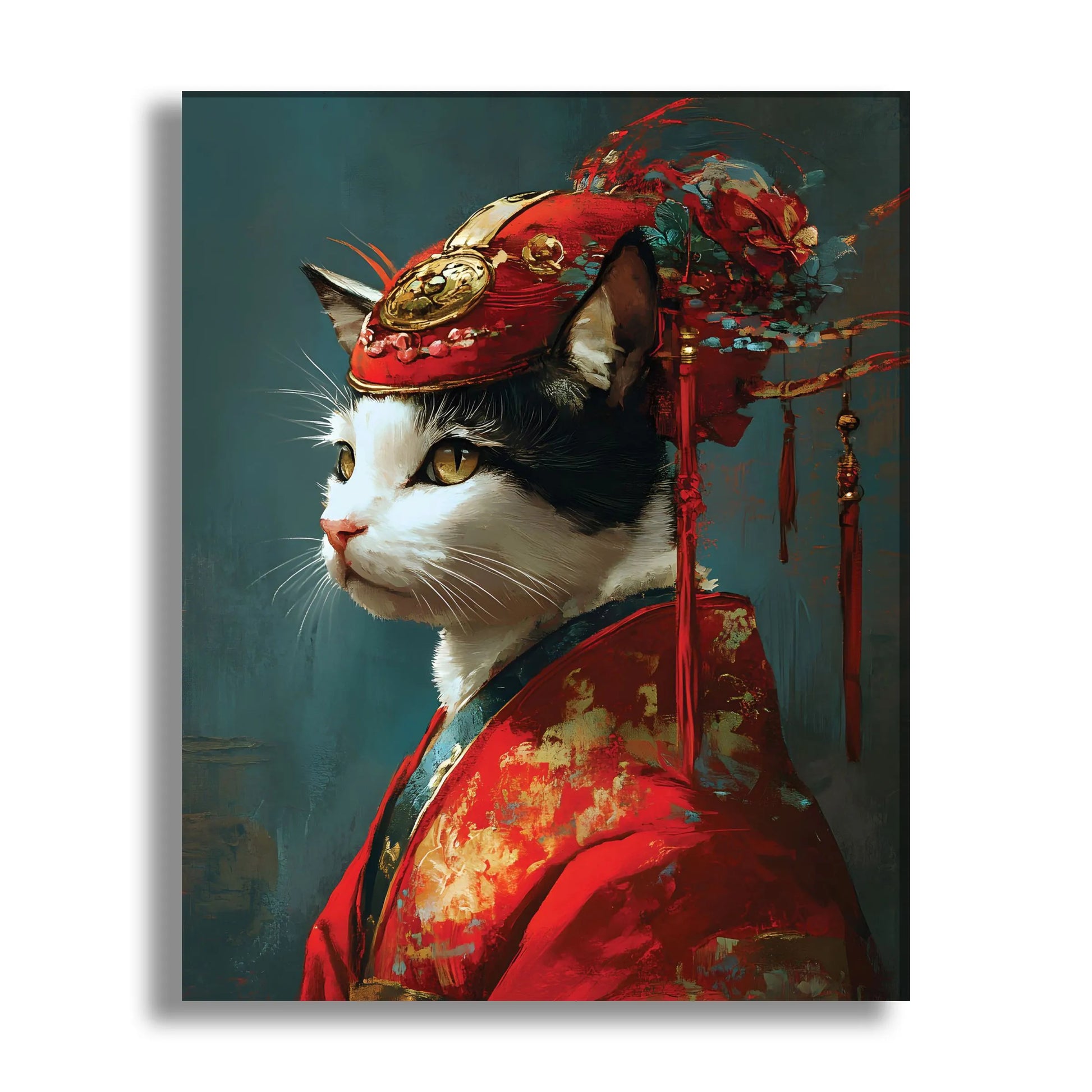 Oriental Elegance in Red