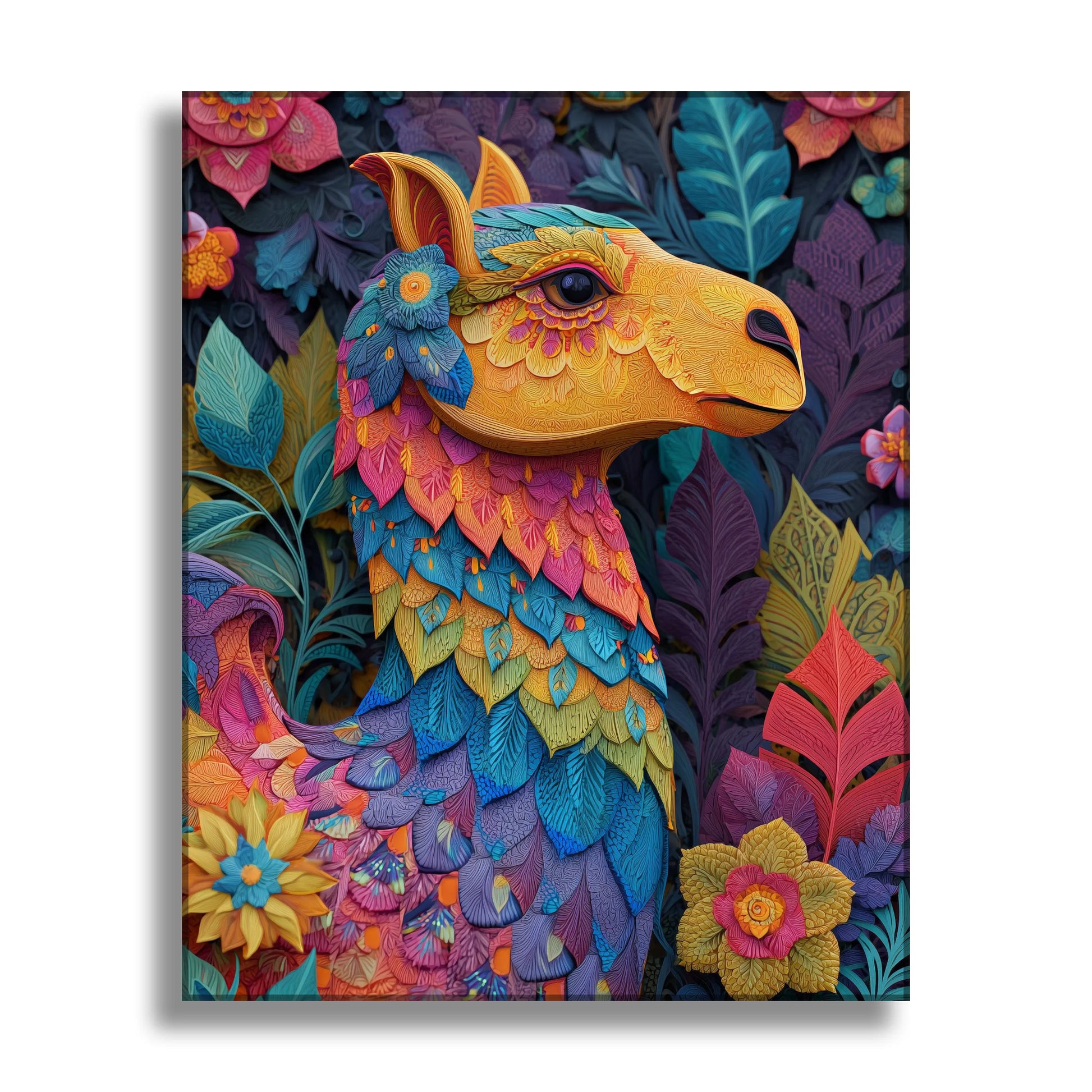 Colorful Wildlife Alpaca
