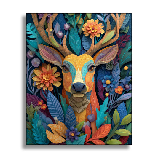 Colorful Wildlife Elk