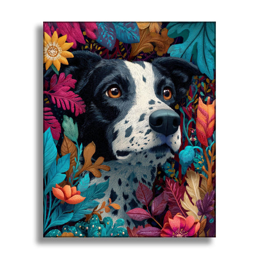 Colorful Wildlife Dog