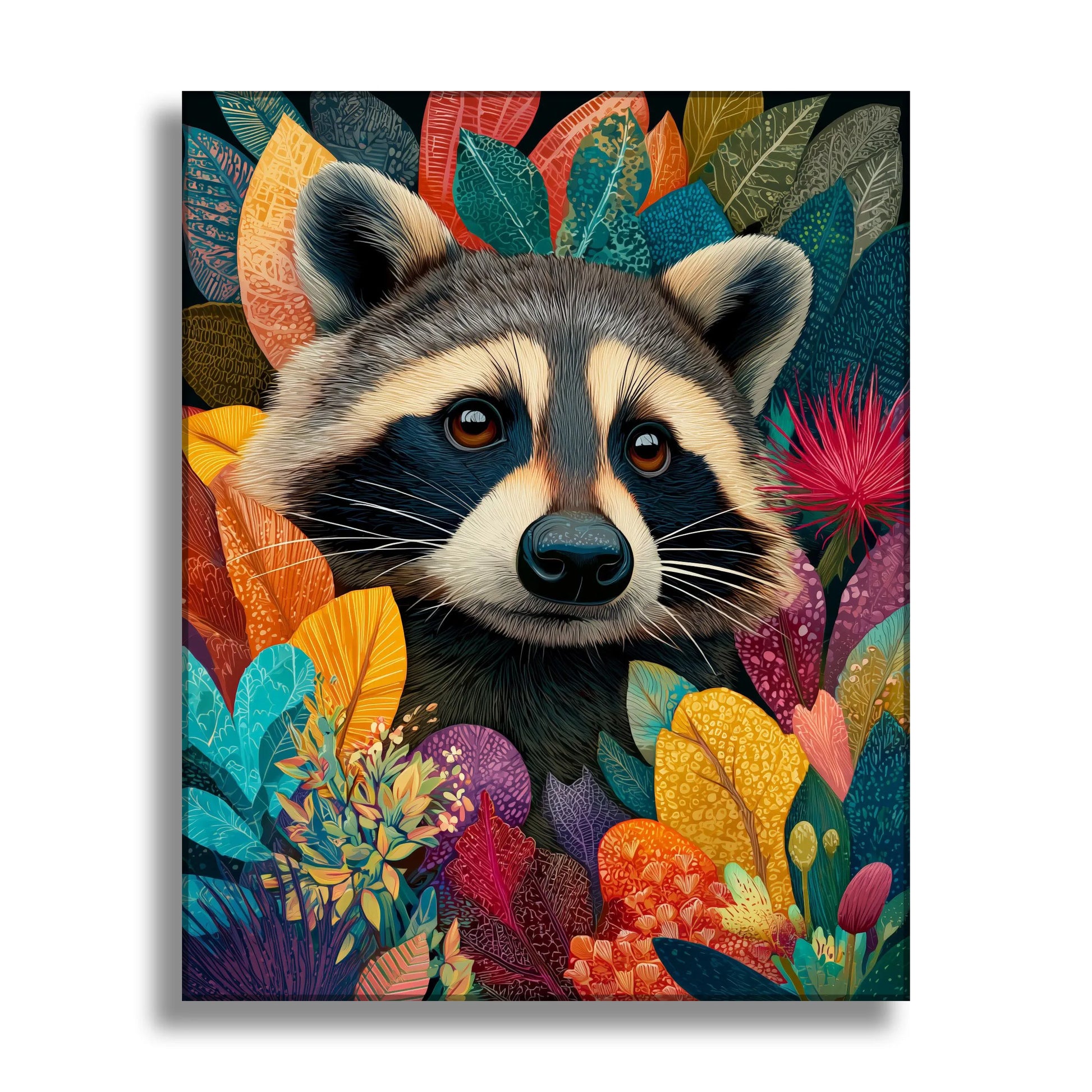 Colorful Wildlife Raccoon