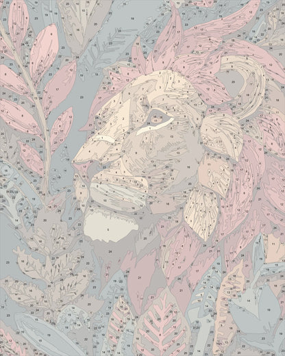 Colorful Wildlife Lion