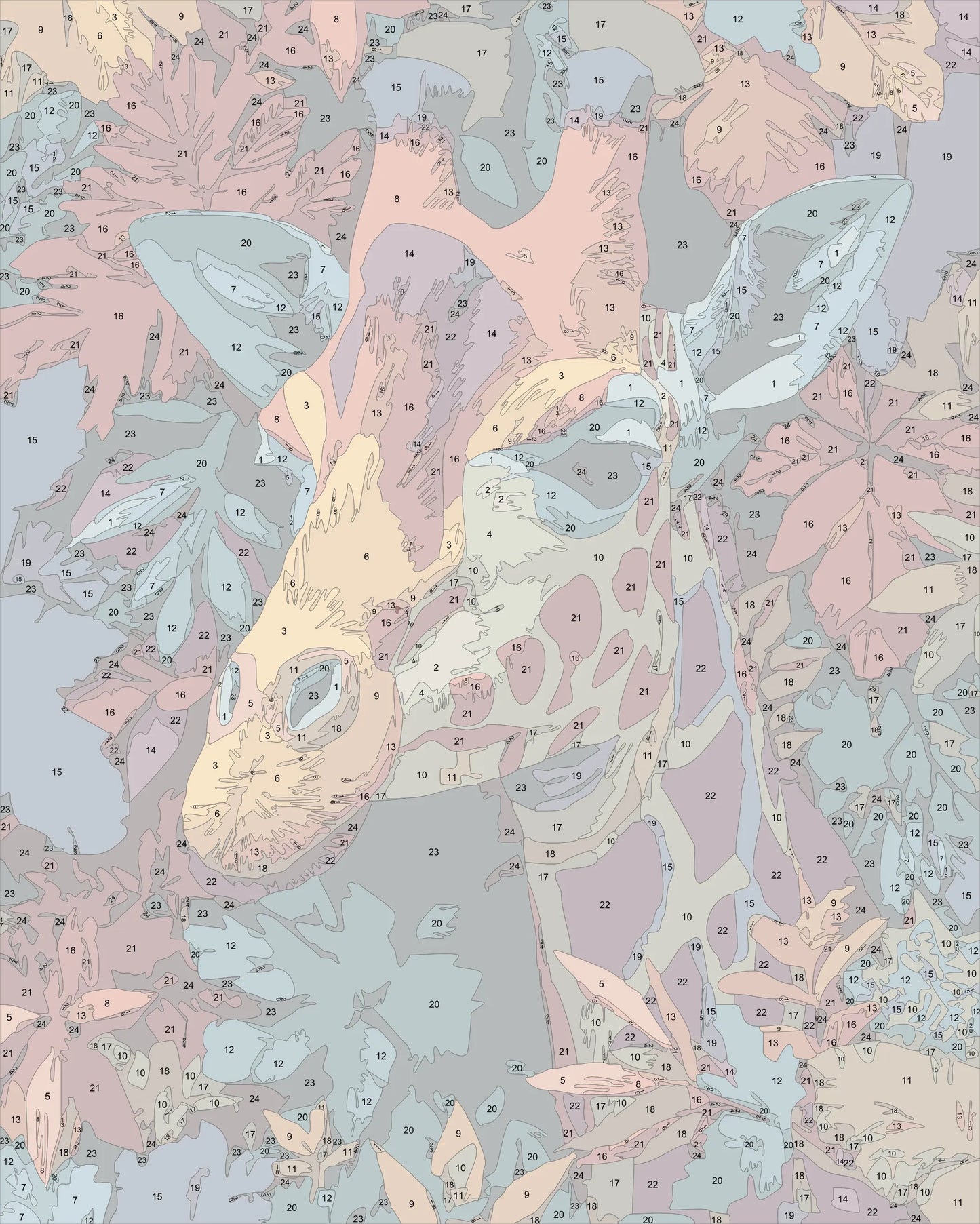 Colorful Wildlife Giraffe