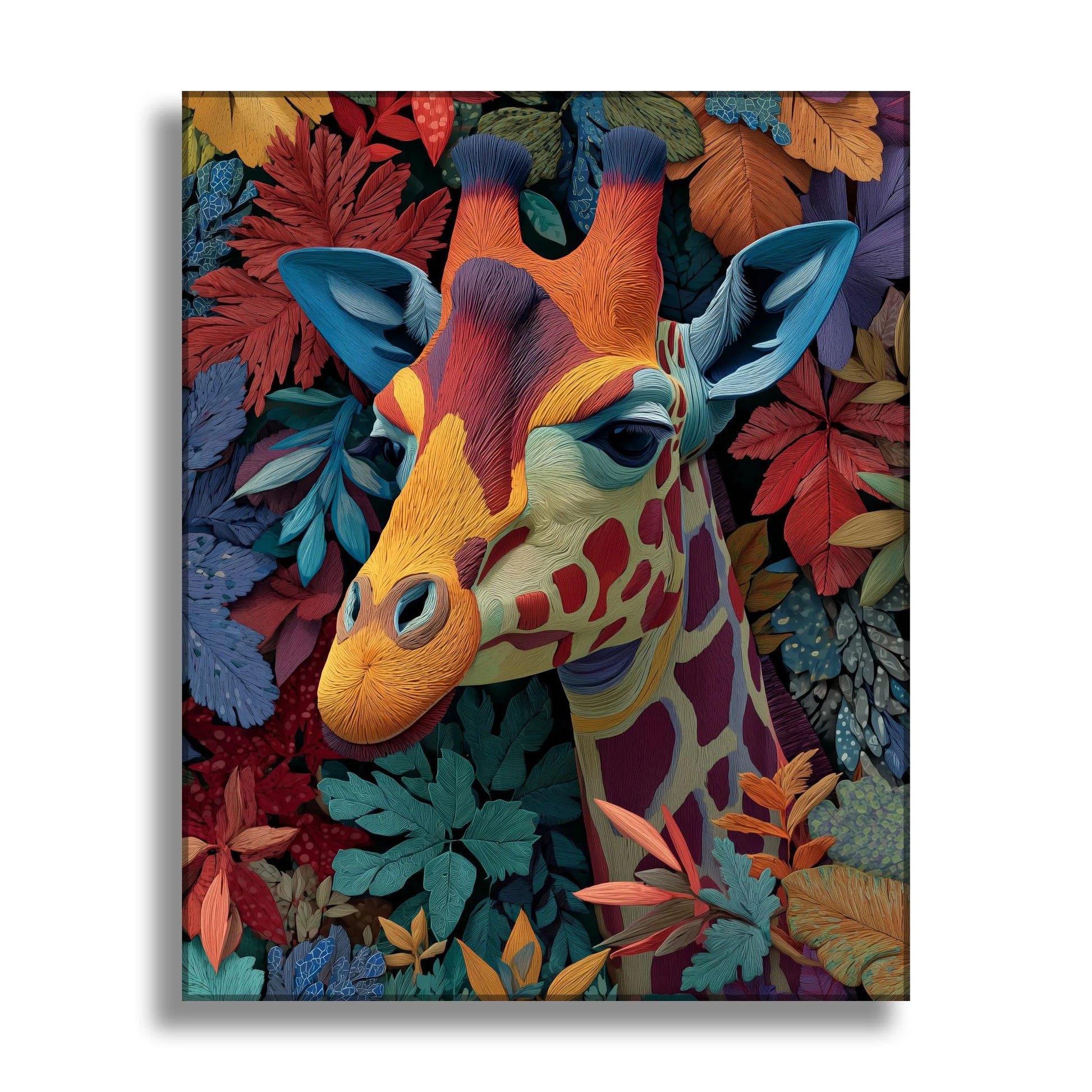 Colorful Wildlife Giraffe