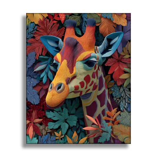 Colorful Wildlife Giraffe