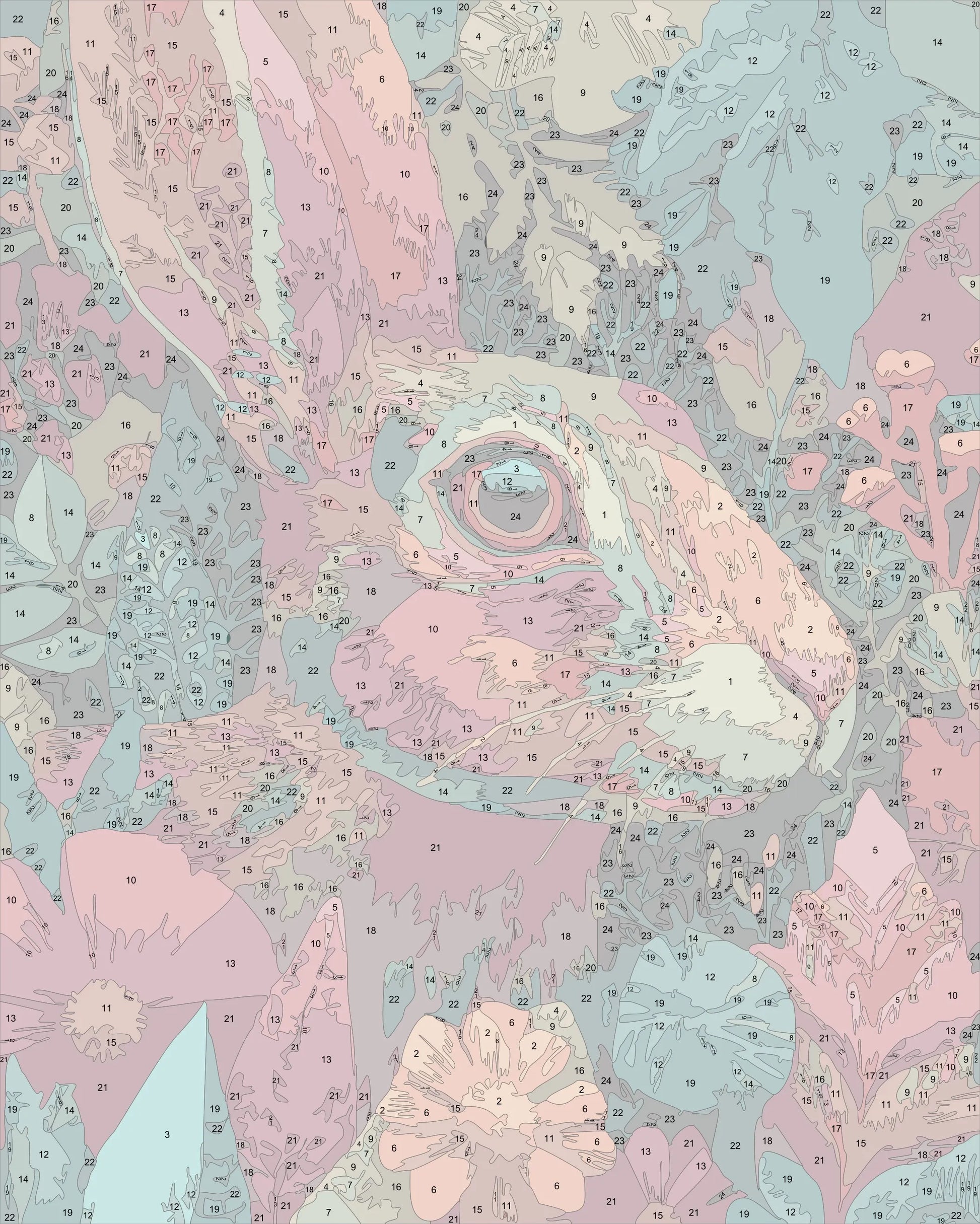 Colorful Wildlife Rabbit