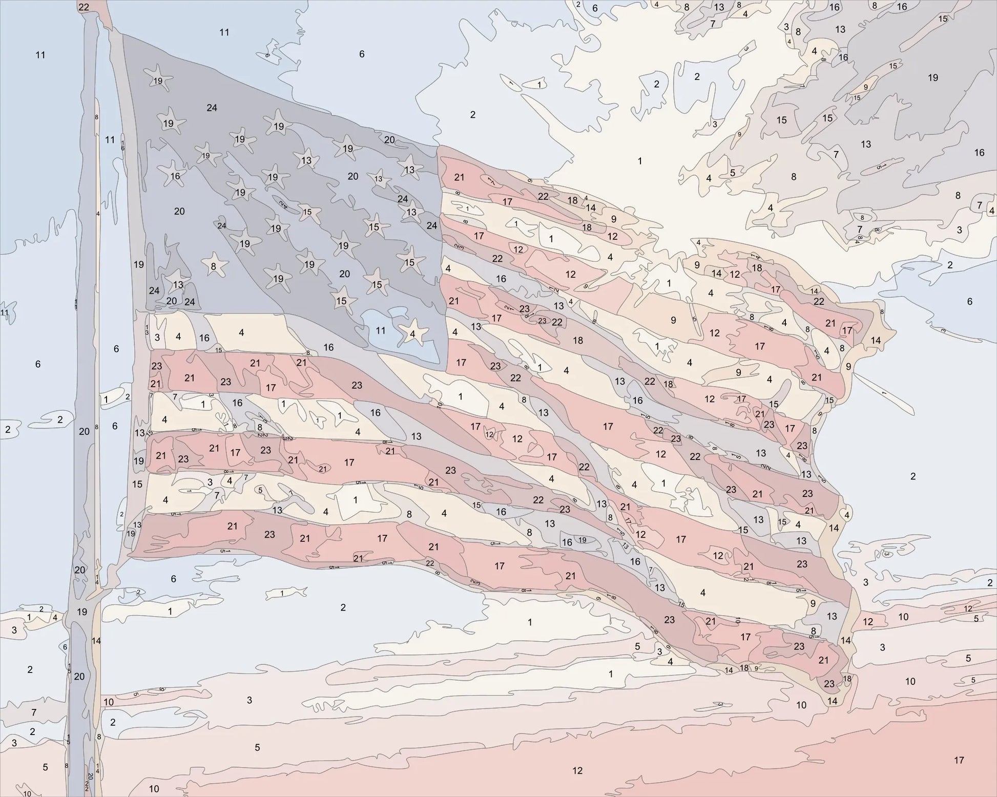 Sunlight on the Stars and Stripes