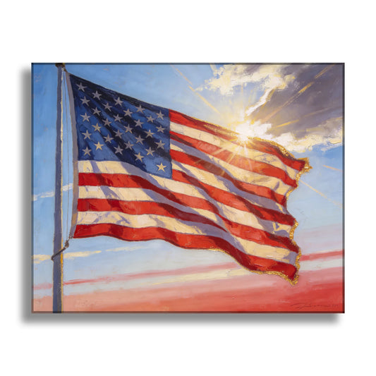 Sunlight on the Stars and Stripes