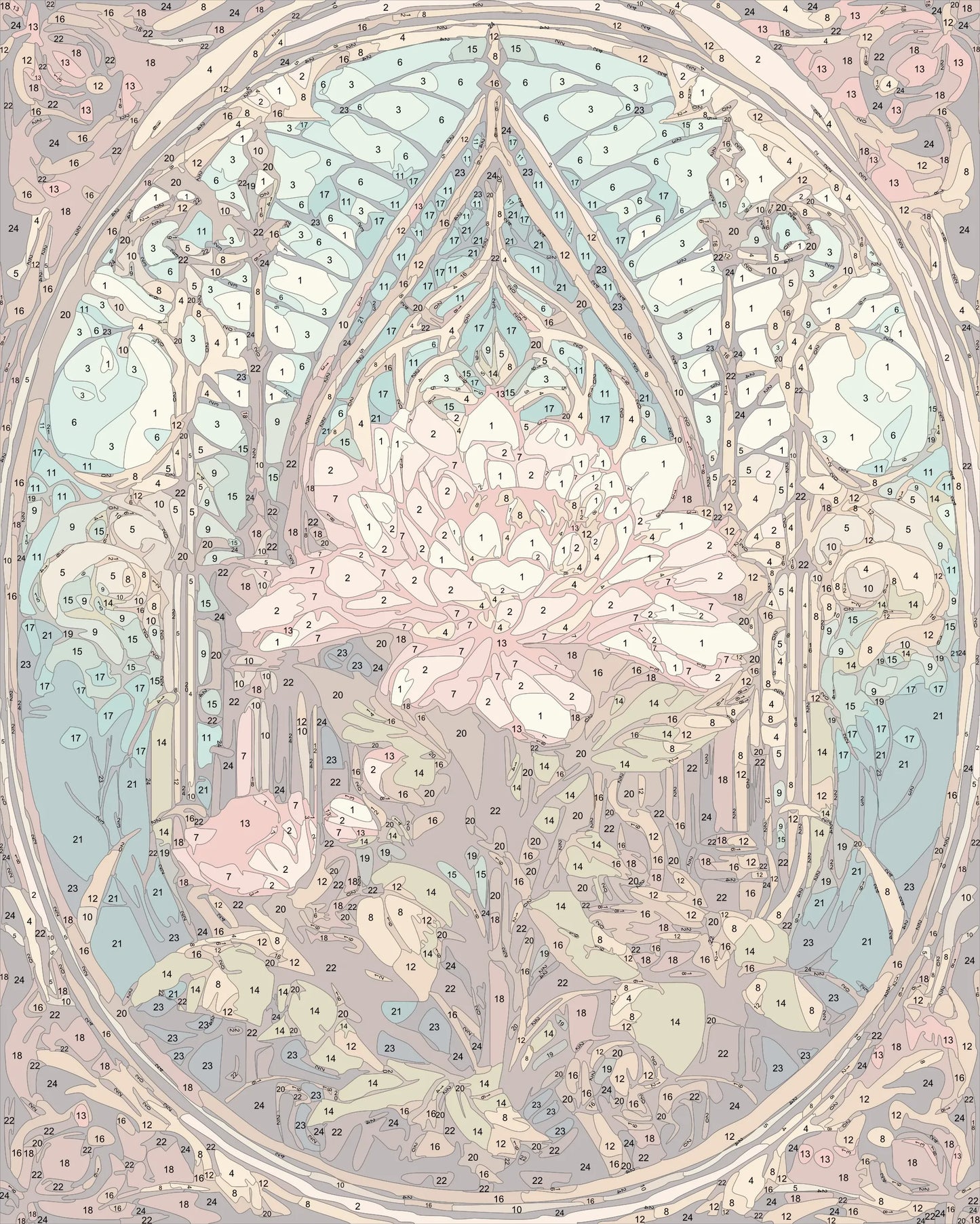 Stained Peony