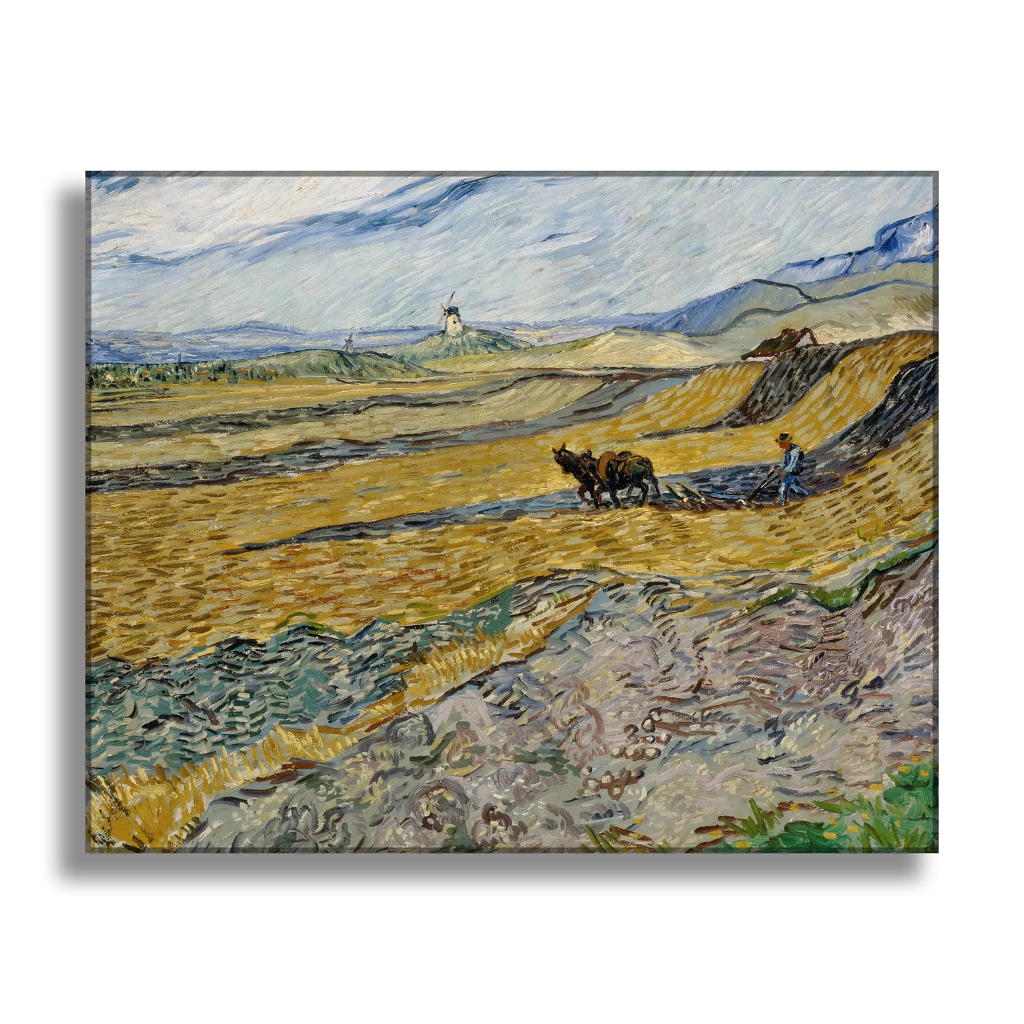 Field and Ploughman and Mill