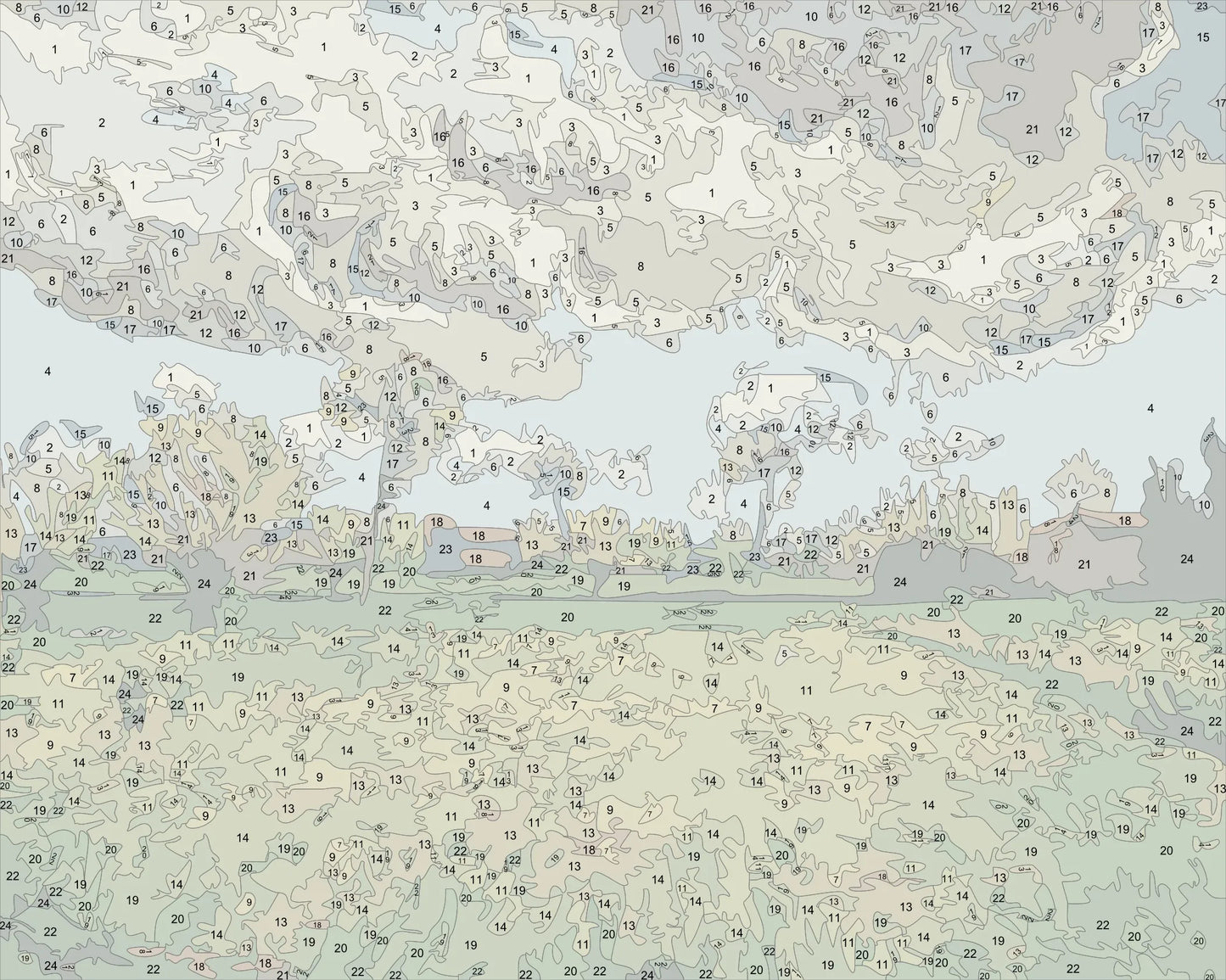 Landscape Under a Stormy Sky