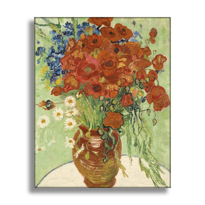 Red Poppies and Daisies