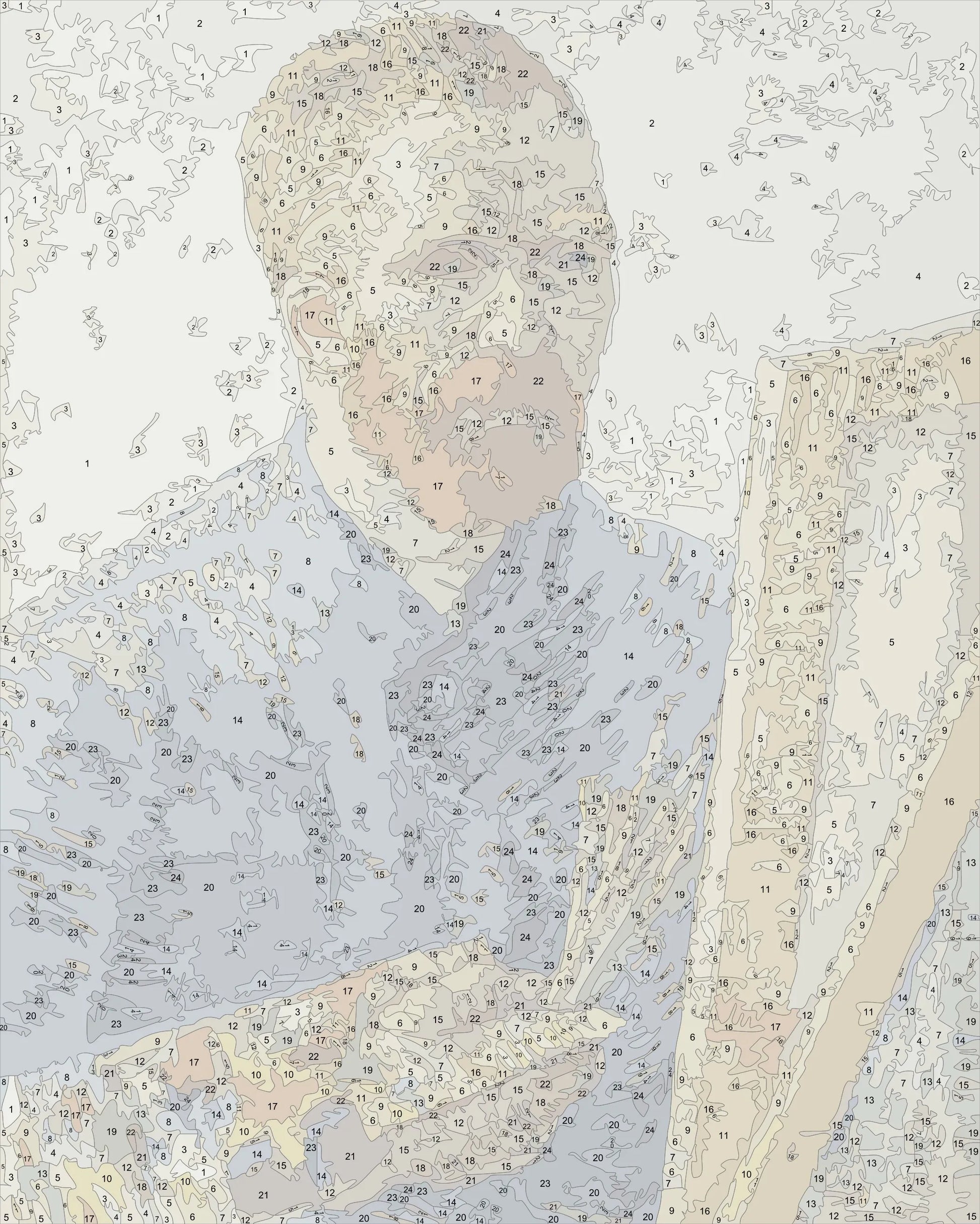 Self-Portrait in Front of the Easel