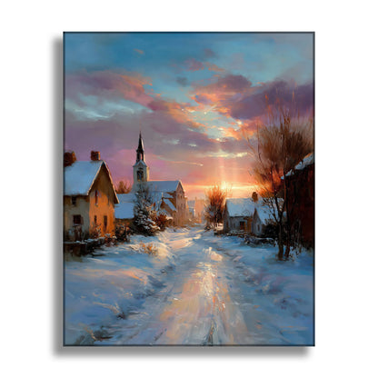 Frosty Evening Town