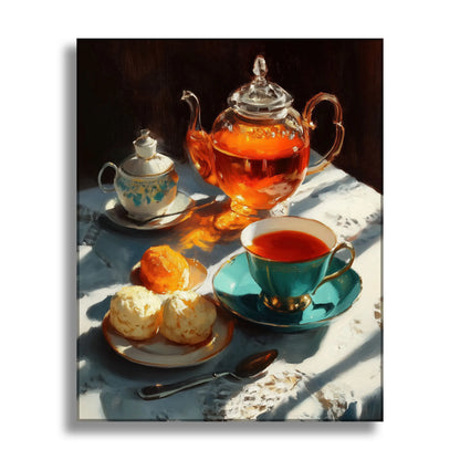 Sunlit Tea Time