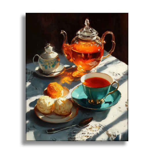 Sunlit Tea Time