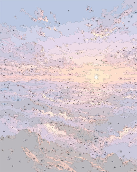 Afterglow-Cloud Sea