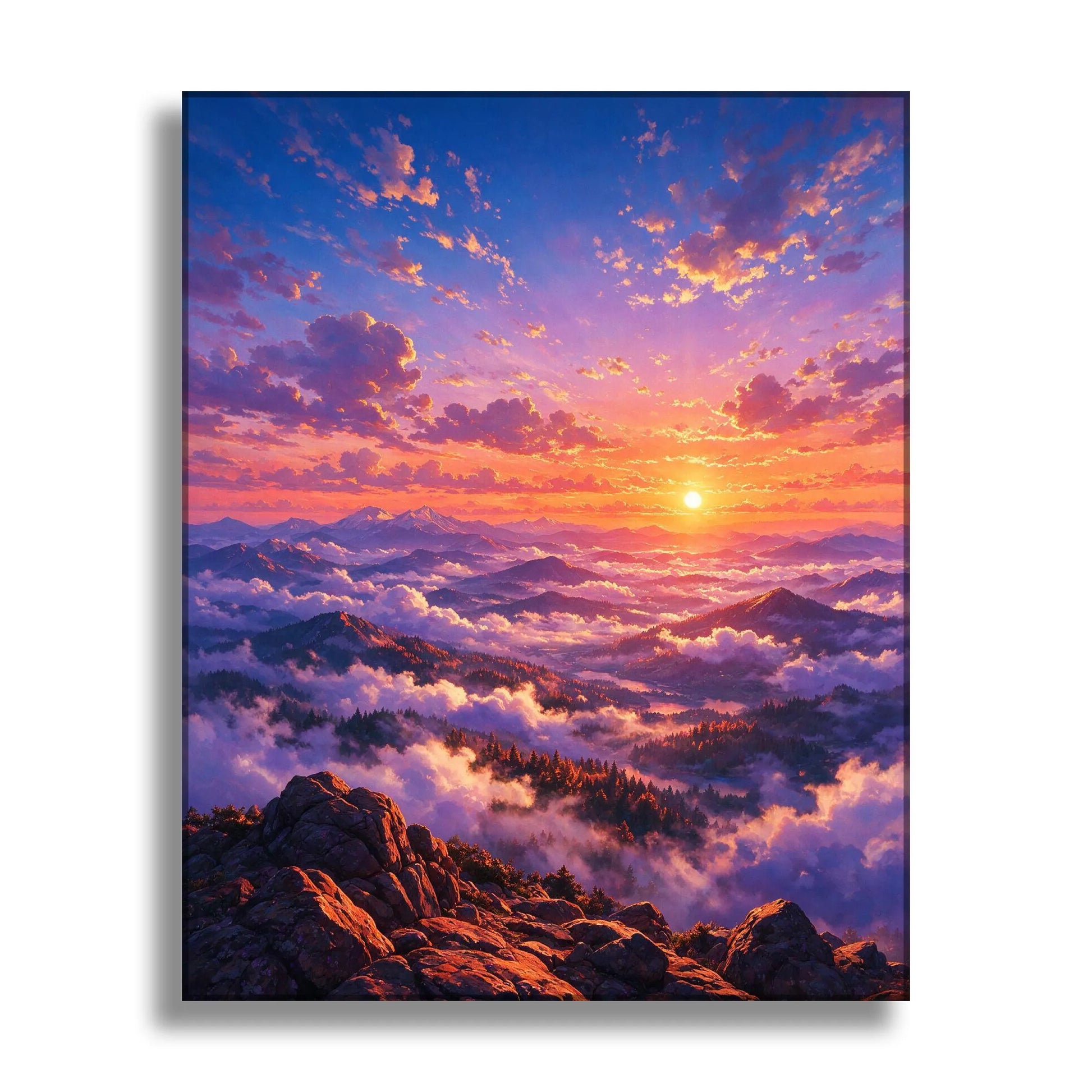 Afterglow-Cloud Sea