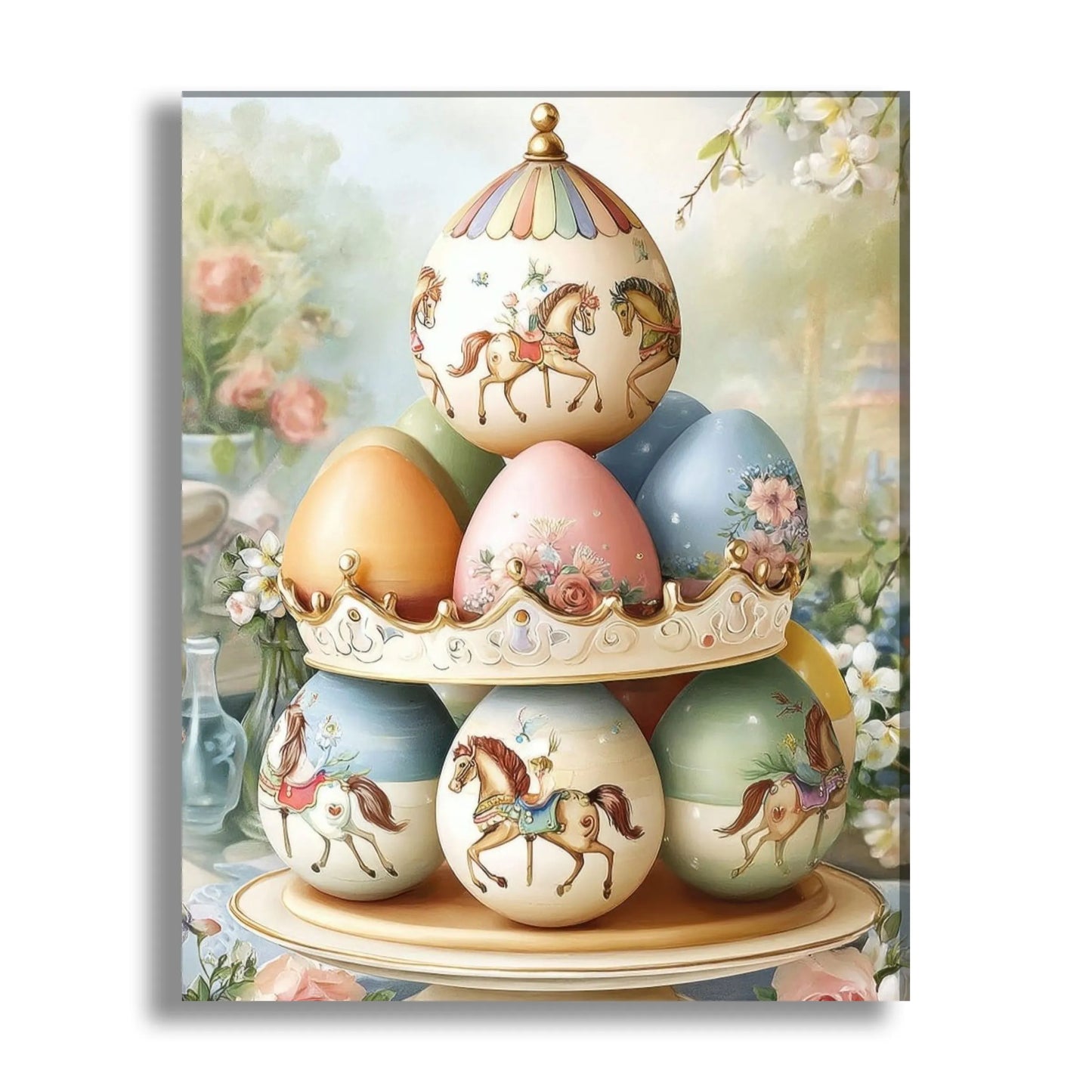 Carousel Egg Tower