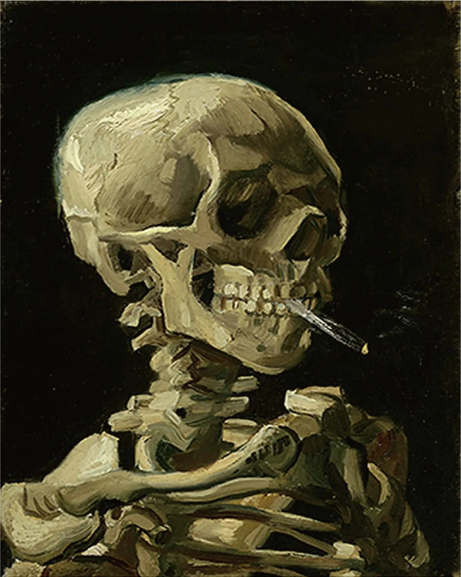 Skeleton Smoking