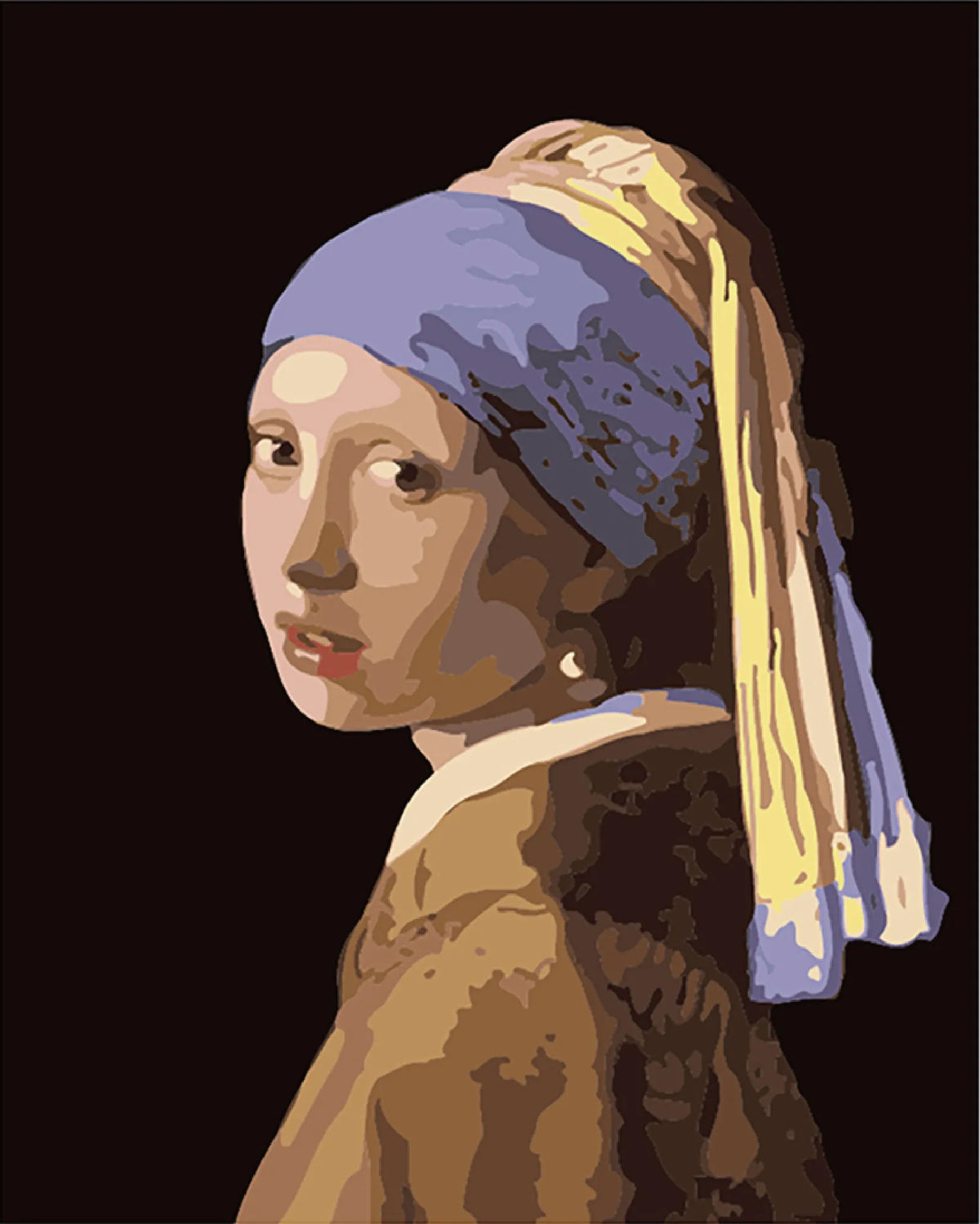 Pearl Earring Paint Numbers