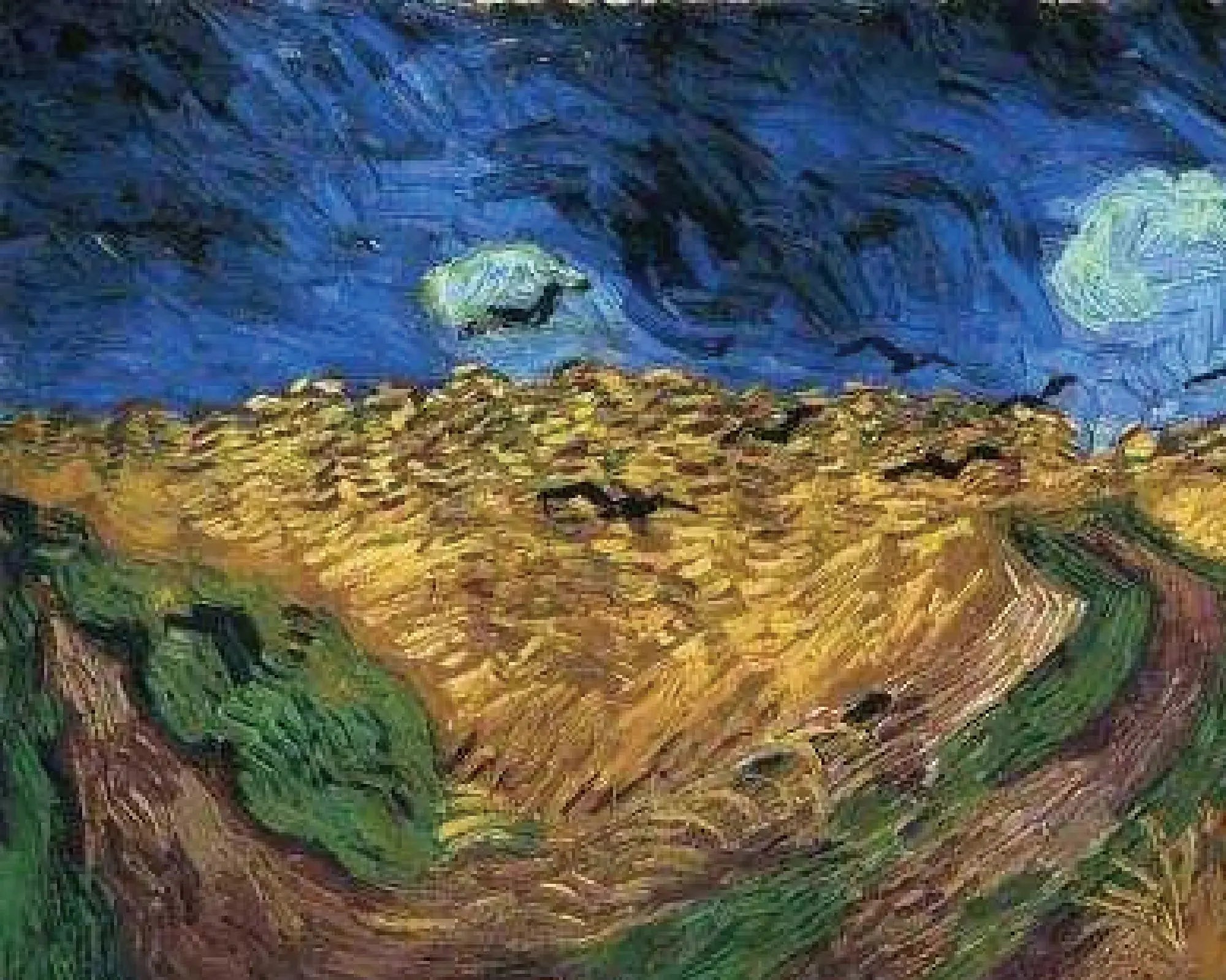 Wheatfield with Crows