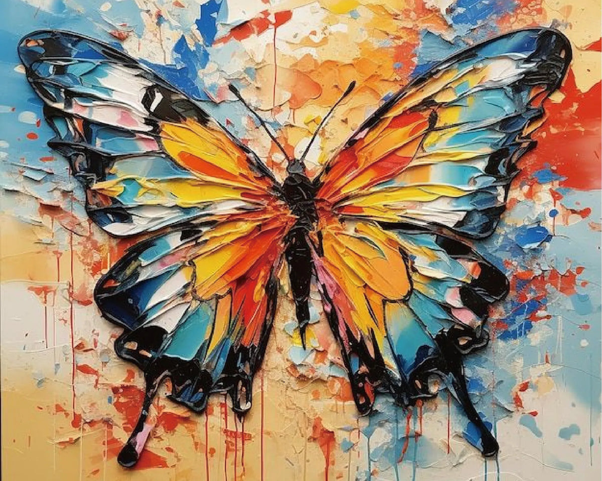 Colorful Butterfly Paint Numbers
