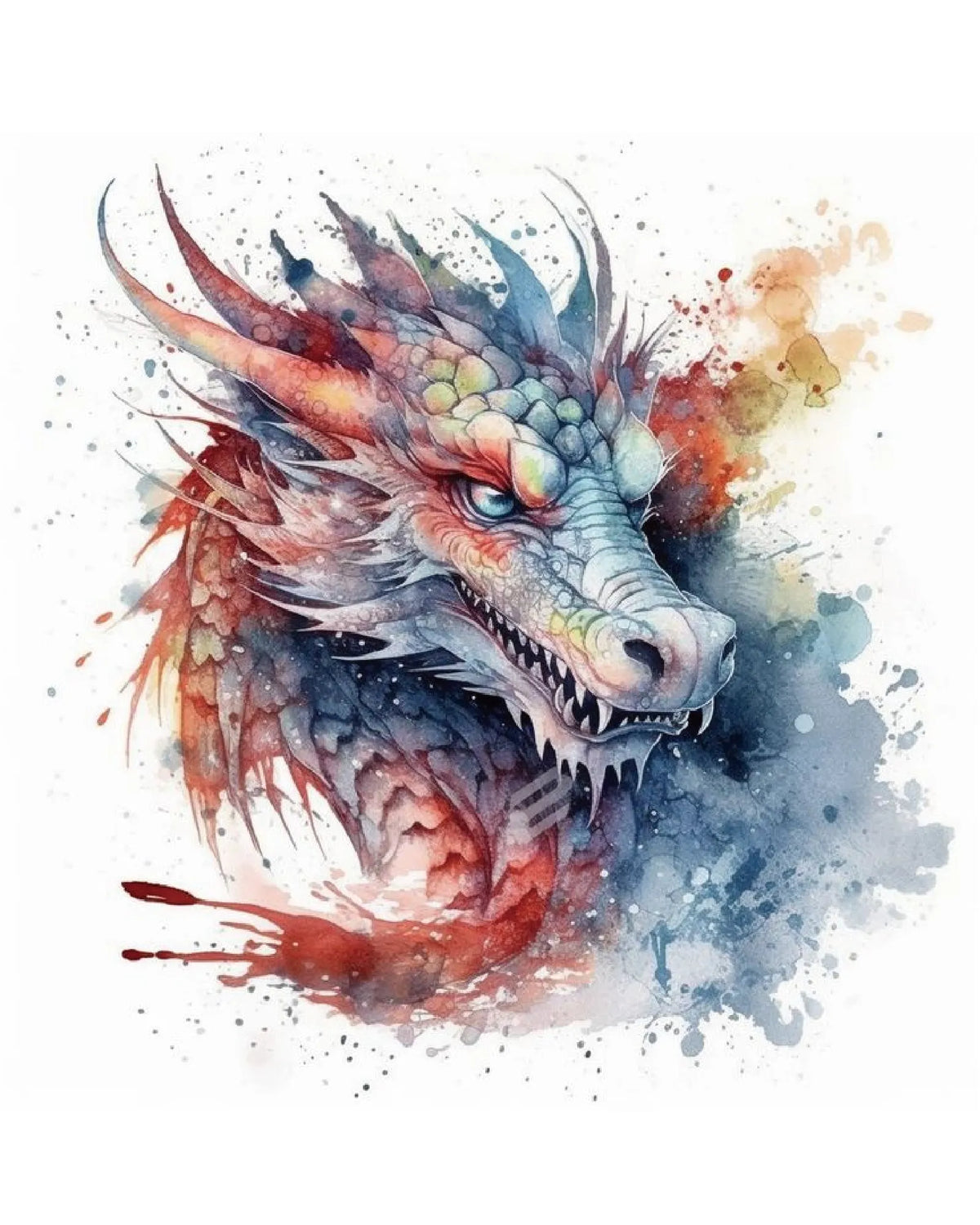 Colorful Dragon Paint Numbers