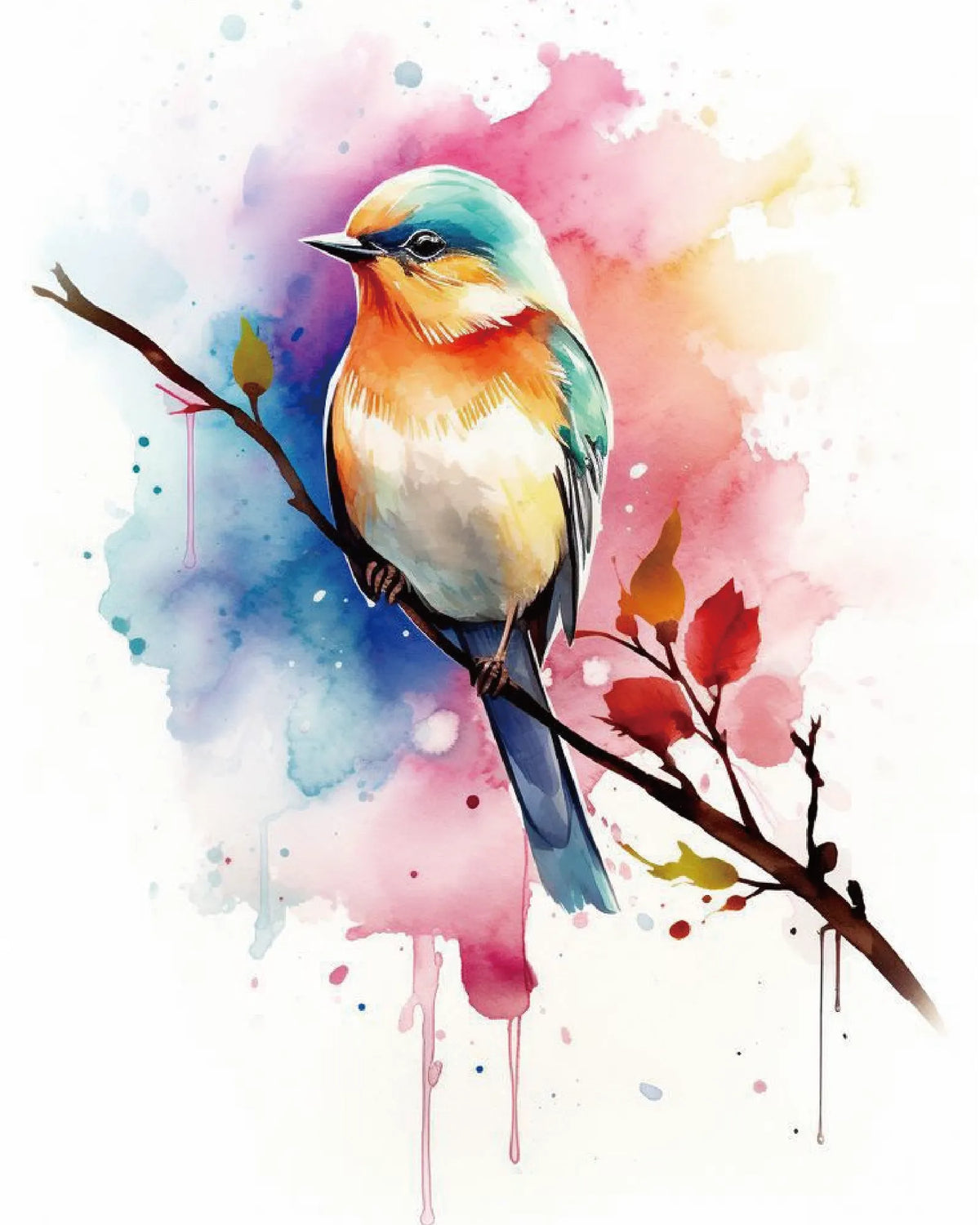Colorful Bird Paint Numbers
