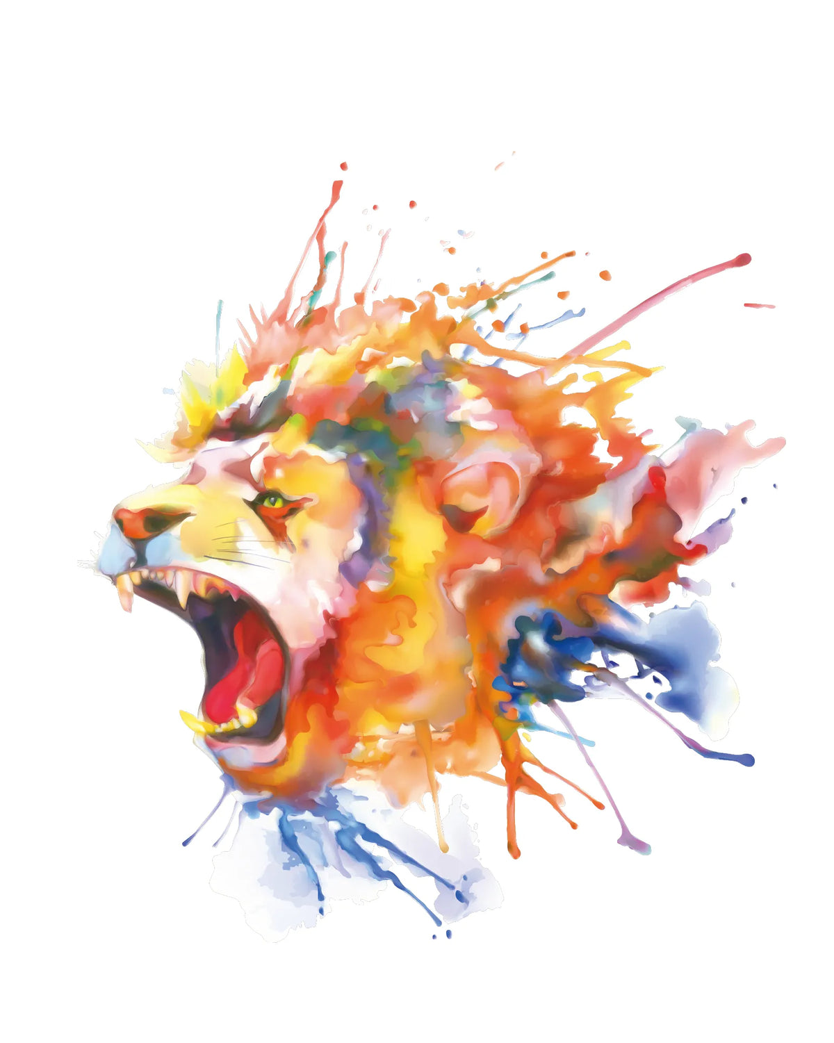 Colorful Lion Paint Numbers