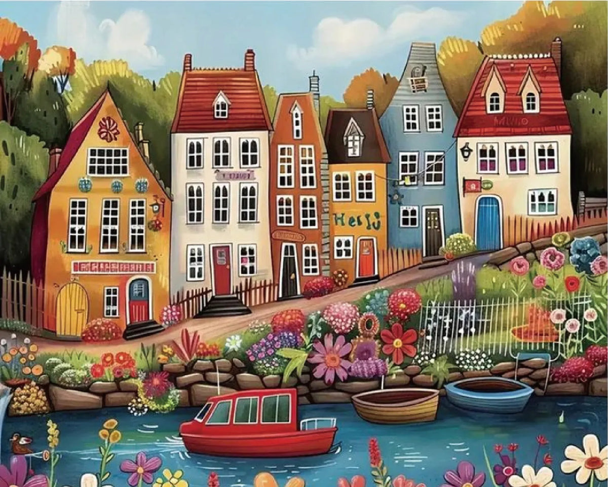European Village Paint Numbers