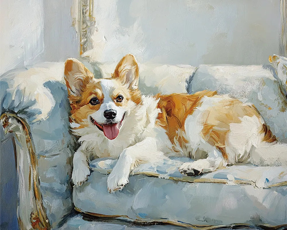 Cute Puppy Dog Paint by numbers