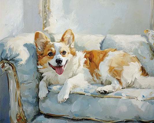 Cute Puppy Dog Paint by numbers