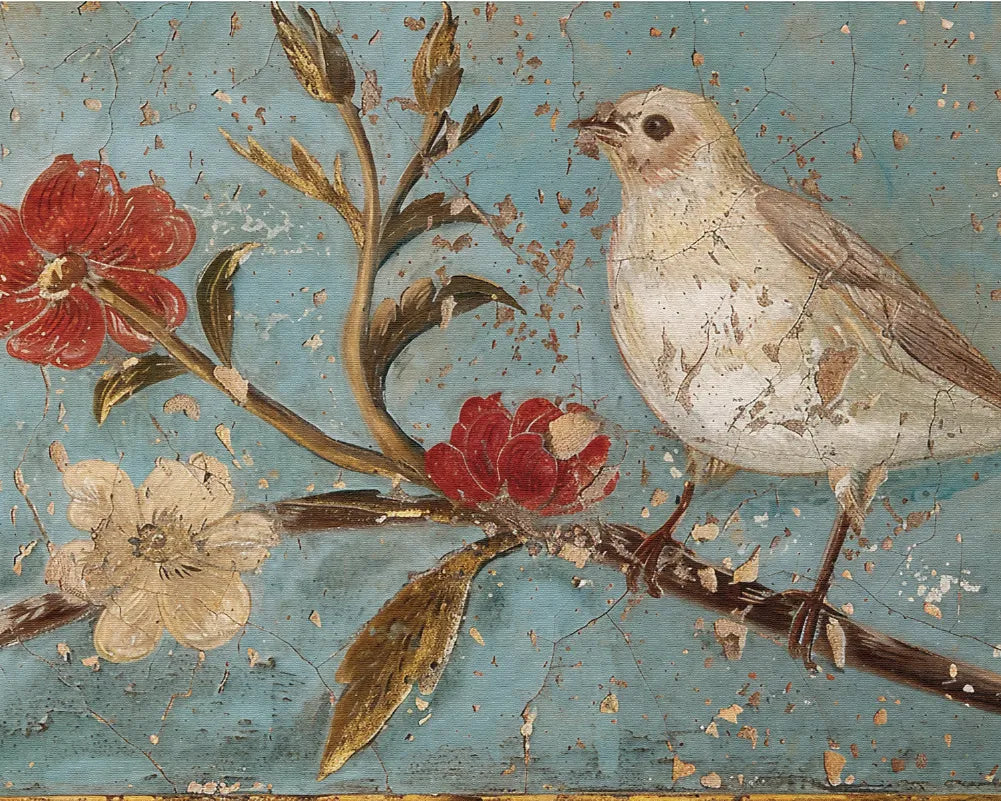 Bird Flowers Paint Numbers