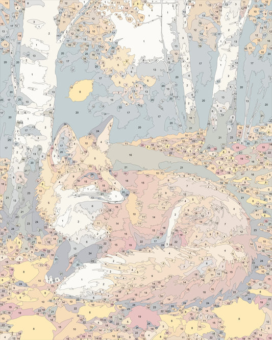 Fox beneath the Birches