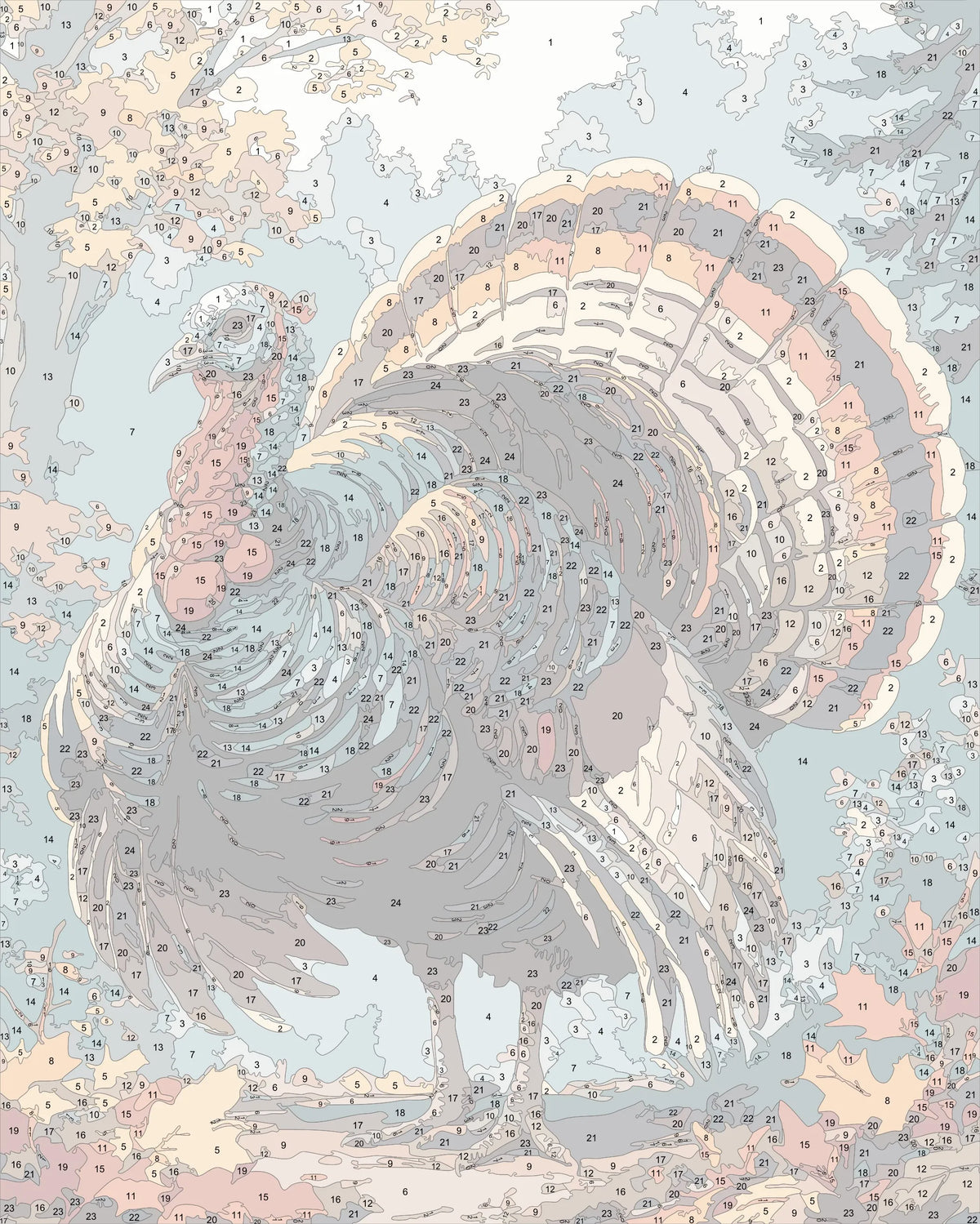 Wild Turkey in Full