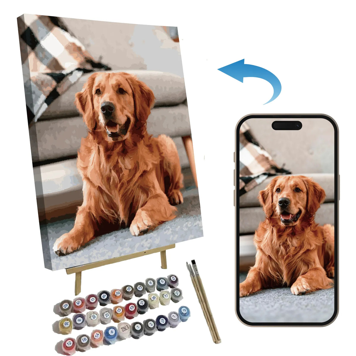 Custom Paint Numbers Personalized Pet Portraits