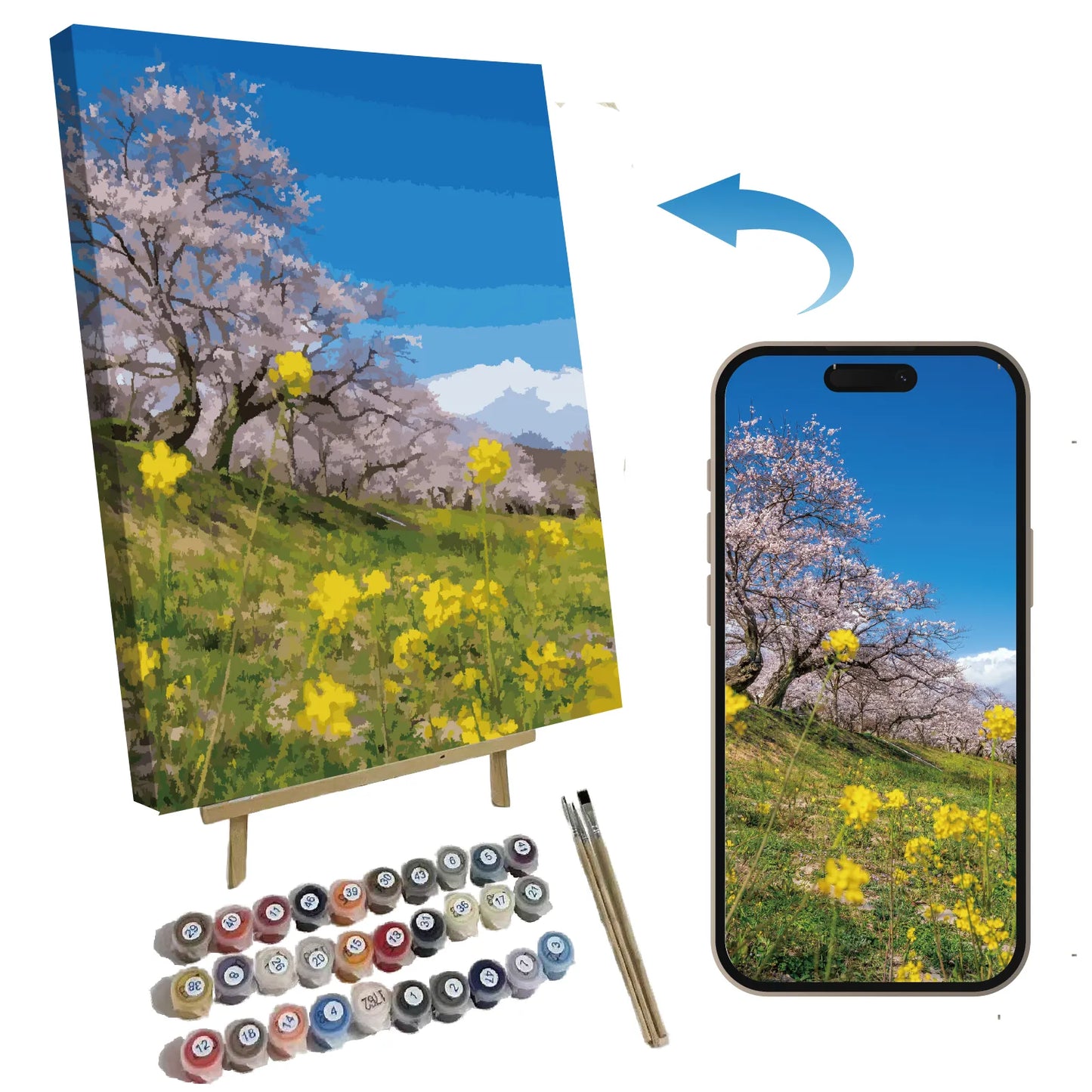 Pintar por Números Personalizado - Convierte el Recuerdo del Viaje en Arte
