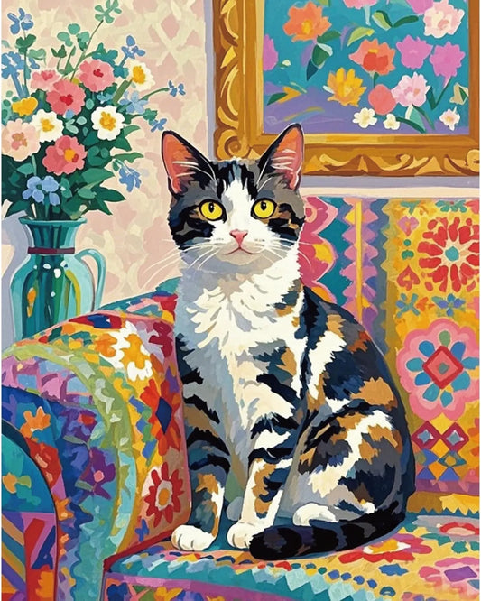 Texture Cat Paint by Numbers