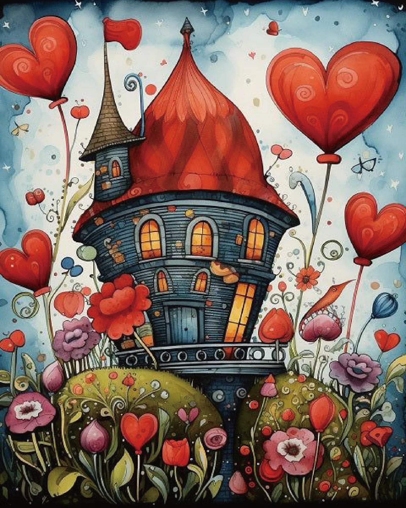 Valentine's Day Love Castle